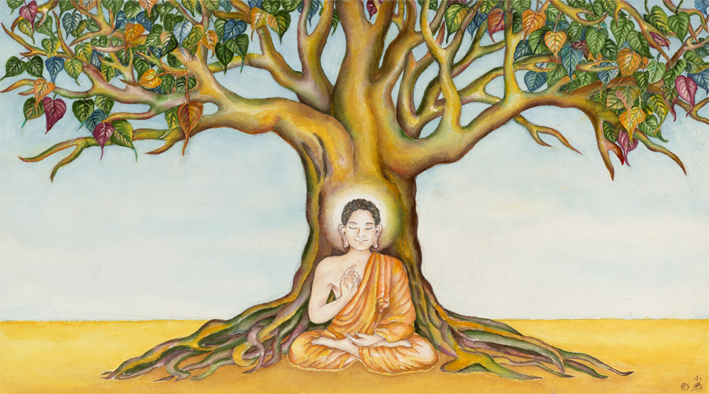 Buddha And The Bodhi Tree