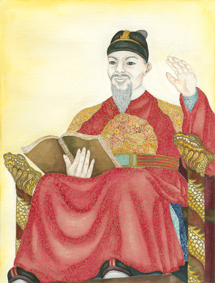 Великий четвертого. Император Седжон Великий. Седжон корейский правитель. Чосон Великий Седжон. Король Сечжон.